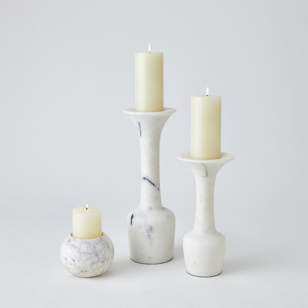 Calyx Candle Holder-Global Views-GVSA-7.91543-Candle HoldersLarge-White-1-France and Son