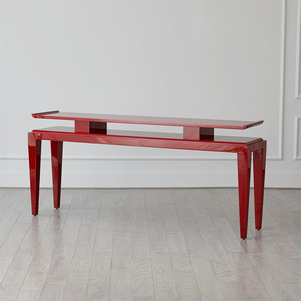 Poise Console Table-Global Views-GVSA-2.20001-Console TablesDeep Red-1-France and Son