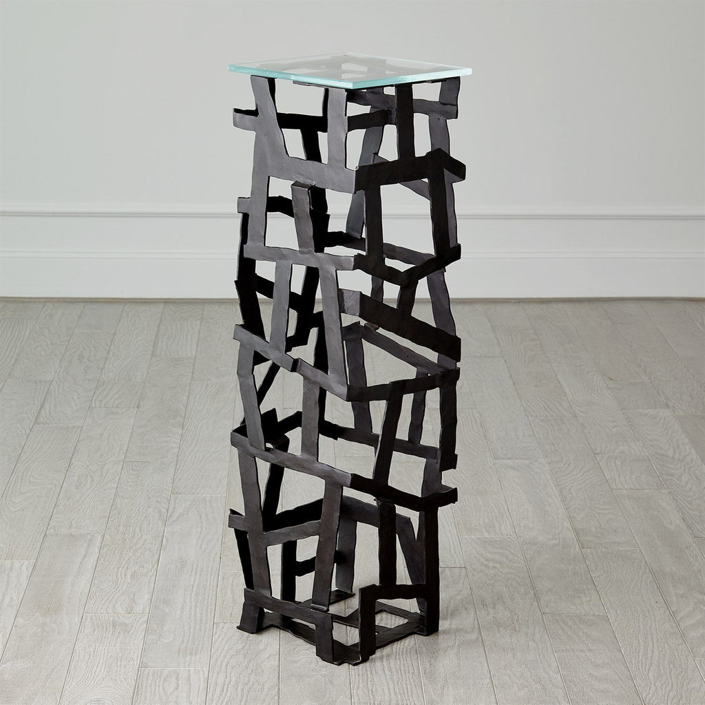 Fragments Pedestal - Blackened Iron-Global Views-GVSA-7.91588-Console Tables-2-France and Son