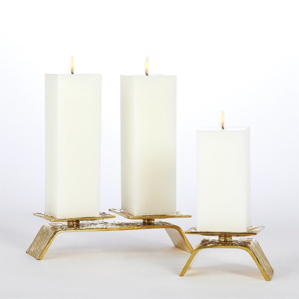 Torch Candleholder-Global Views-GVSA-8.83078-Candle HoldersSingle-Brass-1-France and Son