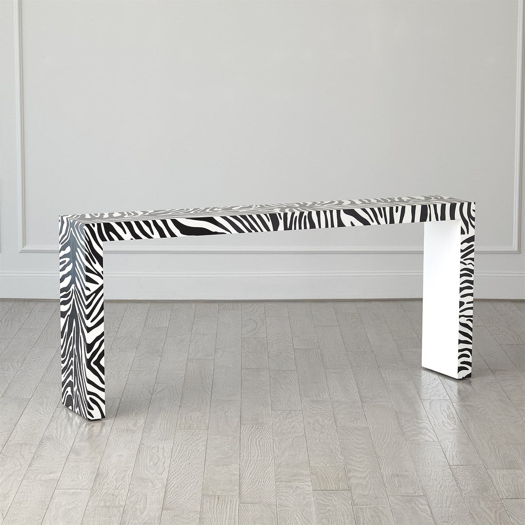 Parson Table - Zebra Lacquer-Global Views-GVSA-2.20004-Coffee Tables-1-France and Son