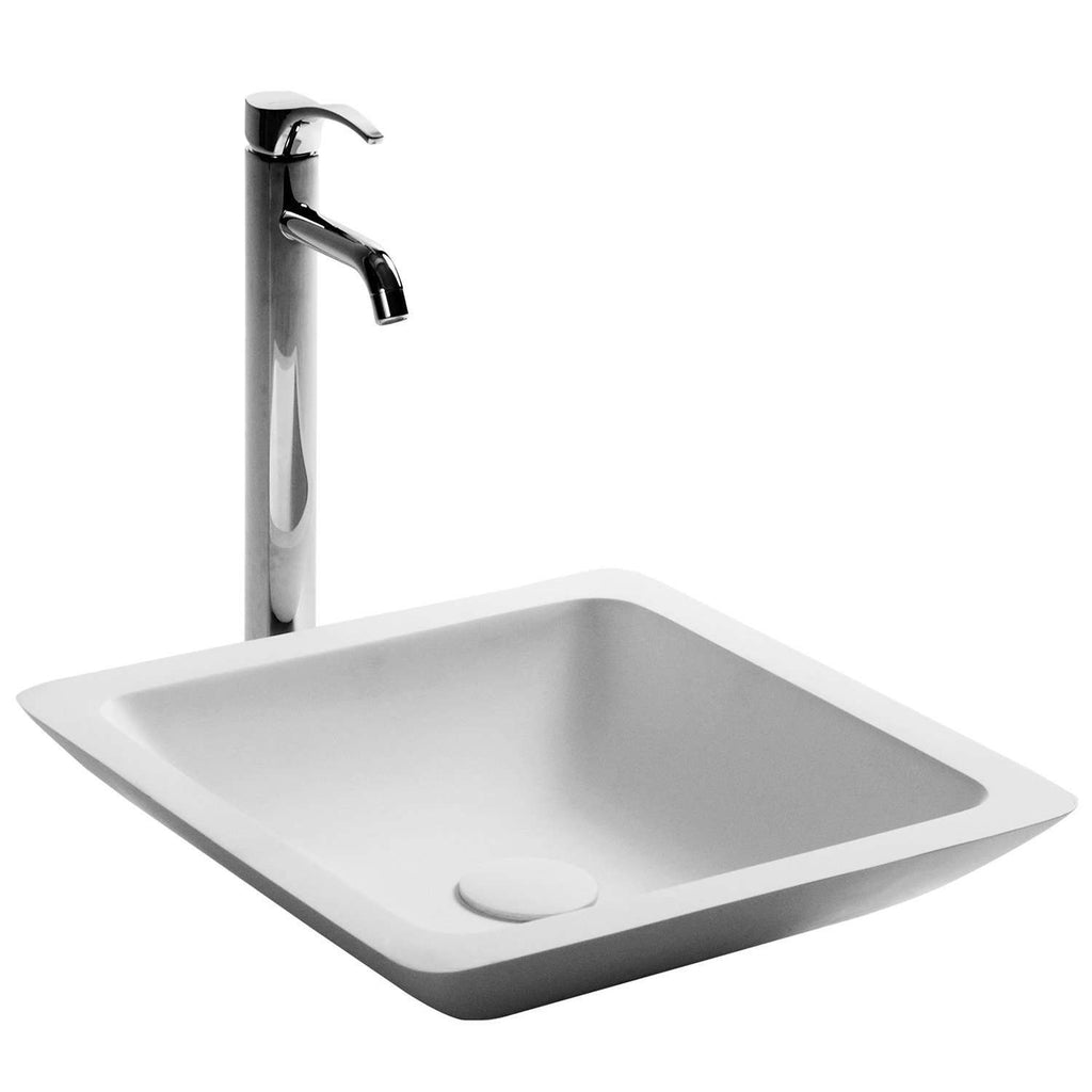 Modern Doyle true solid surface sink vessel