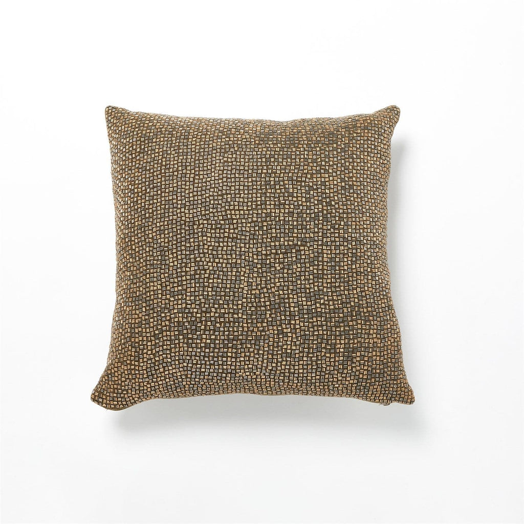 Bugle Beaded Pillow - Gold/Gunmetal-Global Views-GVSA-7.91559-Pillows-1-France and Son