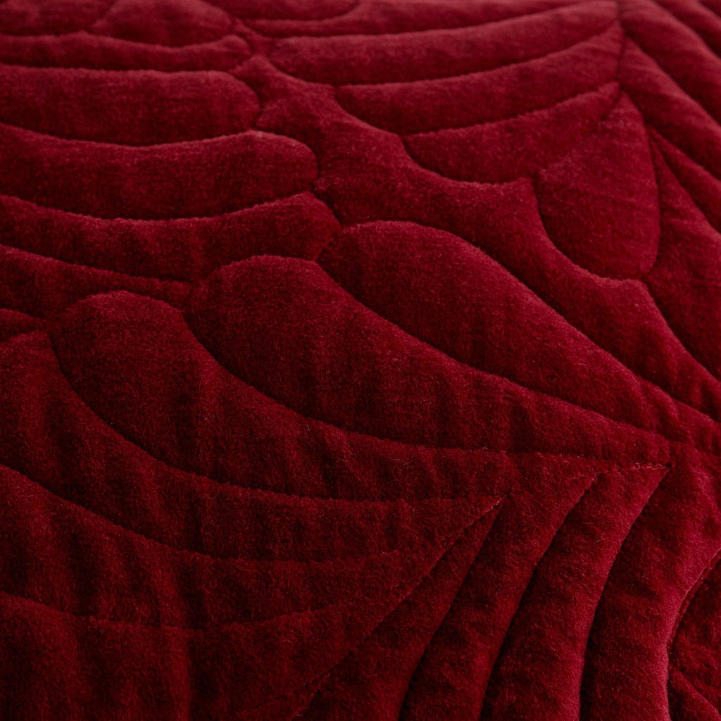 Velvet Parlor Throw - Red-Global Views-GVSA-9.93819-Throws-1-France and Son