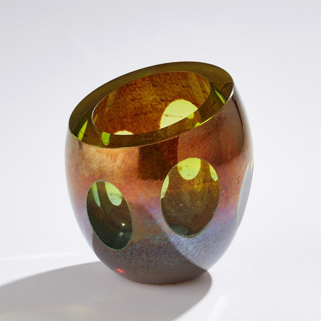 Molten Jewel Vase-Aqua-Global Views-GVSA-6.60137-Vases-1-France and Son