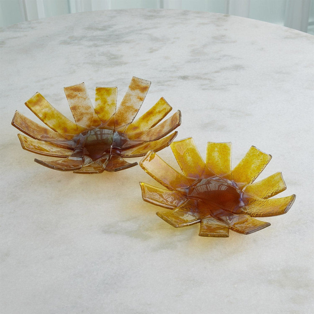 Asterisk Bowl - Amber - Large-Global Views-GVSA-7.10600-Decor-1-France and Son