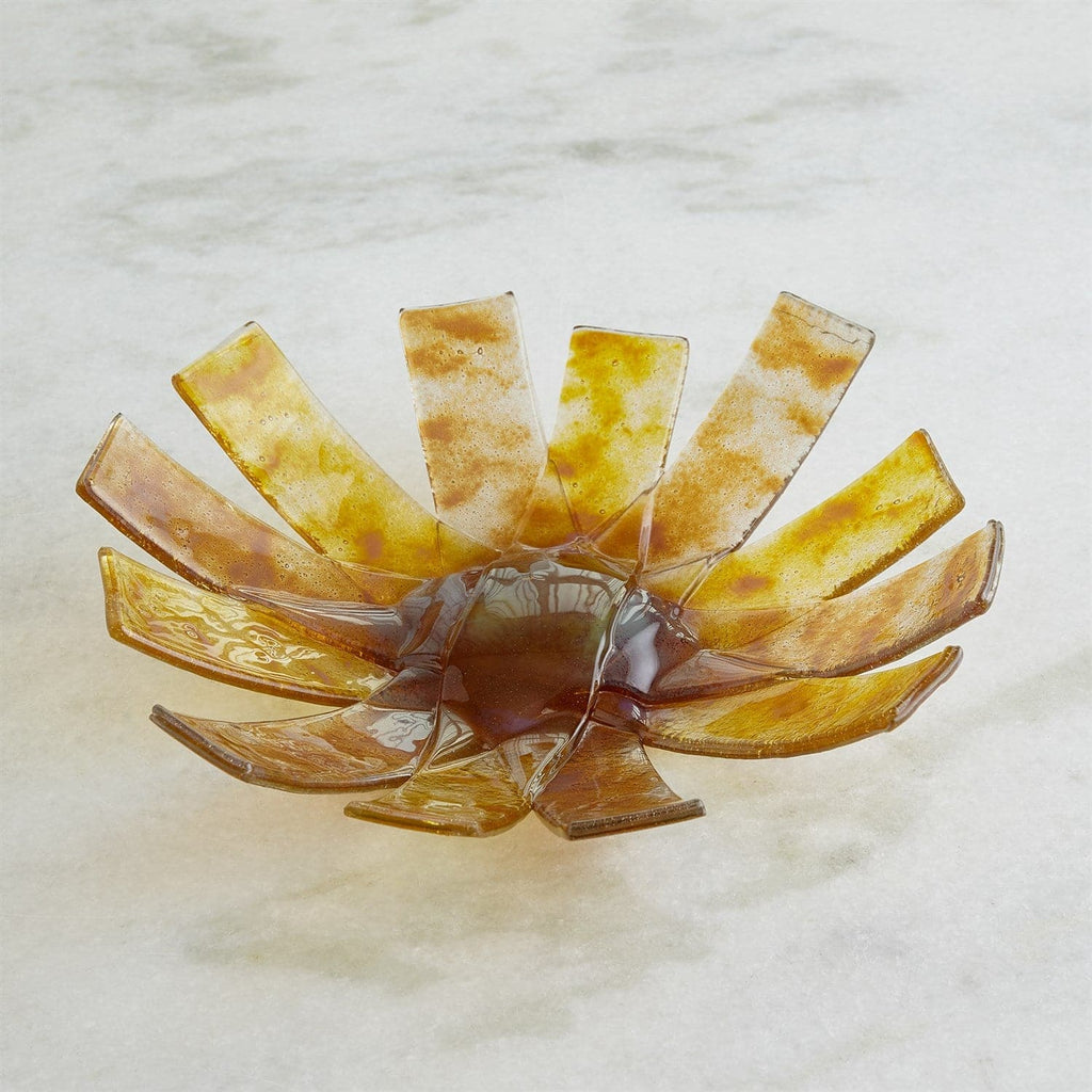 Asterisk Bowl - Amber - Large-Global Views-GVSA-7.10600-Decor-1-France and Son