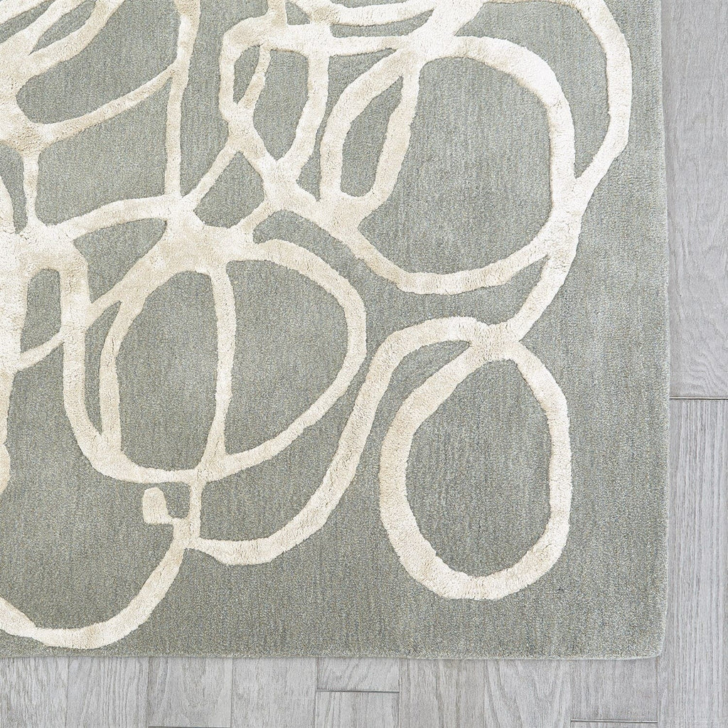 Scribble Rug-Global Views-GVSA-9.93801-RugsGrey/Ivory-8' x 10'-1-France and Son