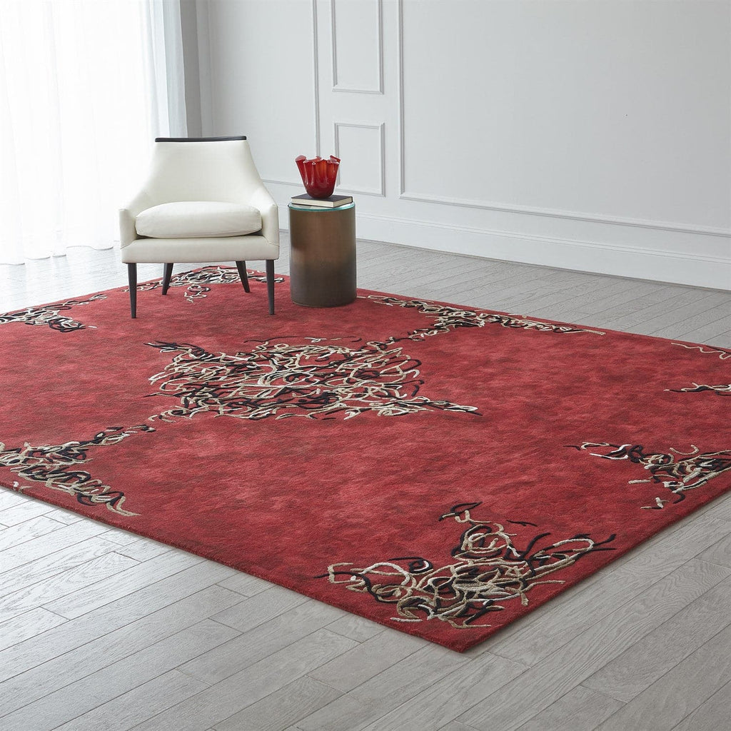 Parlor Rug - Deep Red-Global Views-GVSA-9.93775-Rugs11 x 14-1-France and Son
