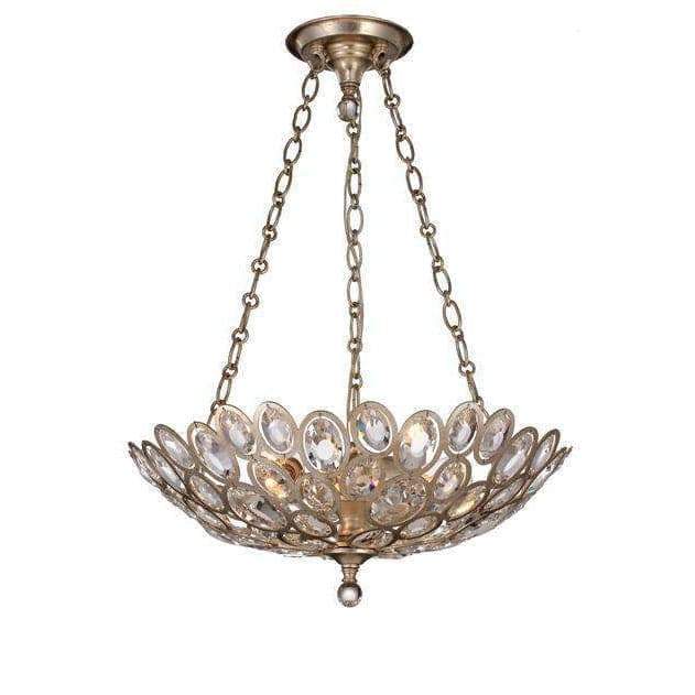Sterling 3 Light Distressed Twilight Chandelier-Crystorama Lighting Company-CRYSTO-7584-DT-Chandeliers-1-France and Son