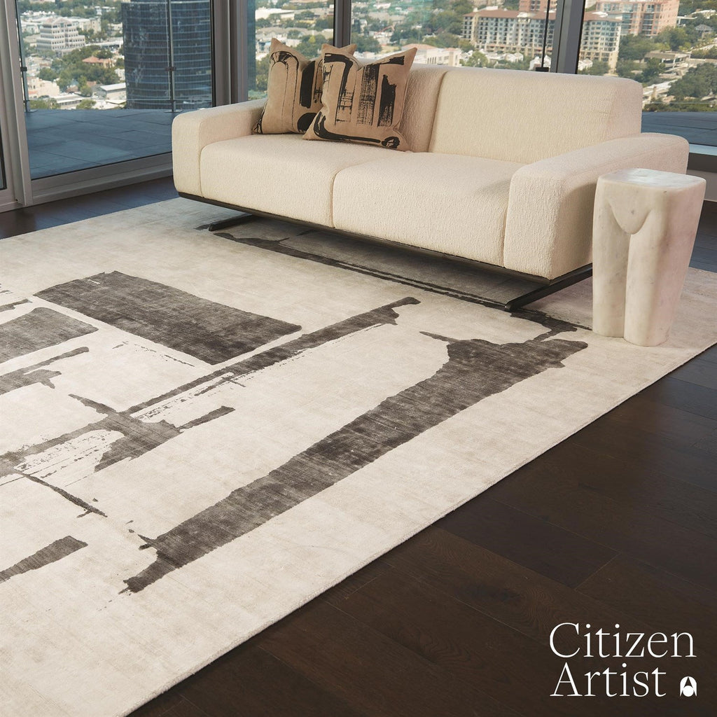 Edifice Rug-Cream/Charcoal-11' x 14'-Global Views-GVSA-FDS9.90061-Rugs-1-France and Son