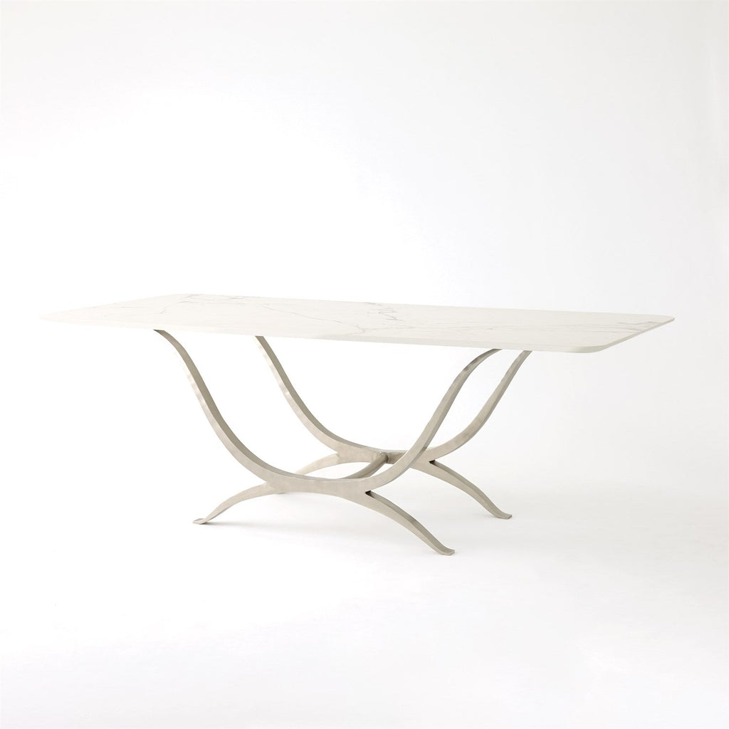 Chorda Dining Table - Rectangle-Global Views-GVSA-9.93851-Dining TablesNickel-1-France and Son