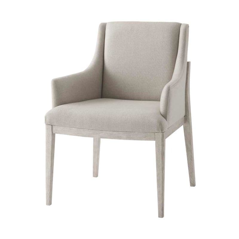 Valeria Dining Armchair - Grey-Theodore Alexander-THEO-4100-956.1BFJ-Dining Chairs-1-France and Son