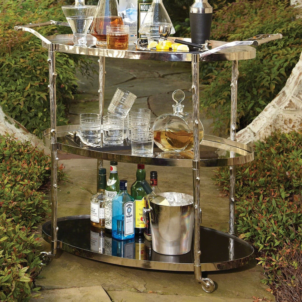 Arbor Bar Cart-Global Views-GVSA-8.82048-Bar DecorNickel-1-France and Son