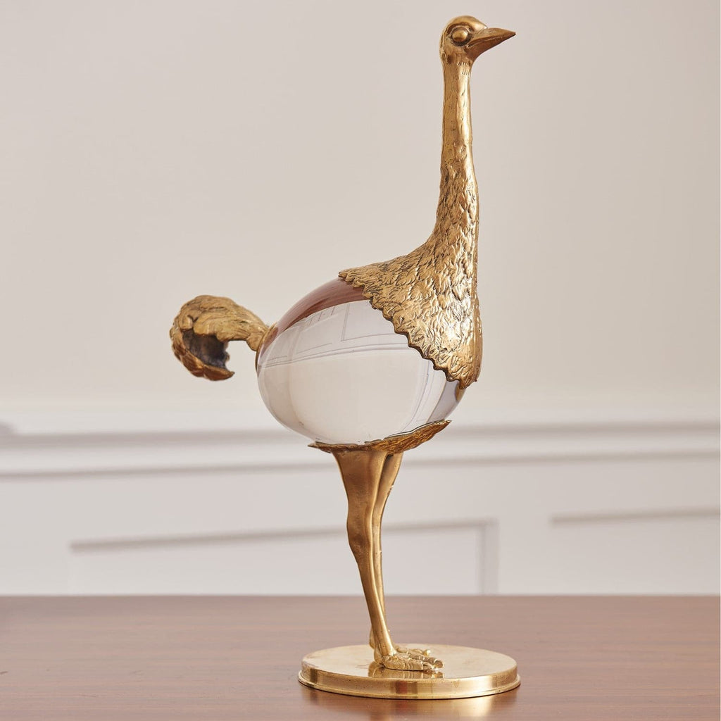 Ostrich - Brass-Global Views-GVSA-8.82467-Decorative Objects-1-France and Son