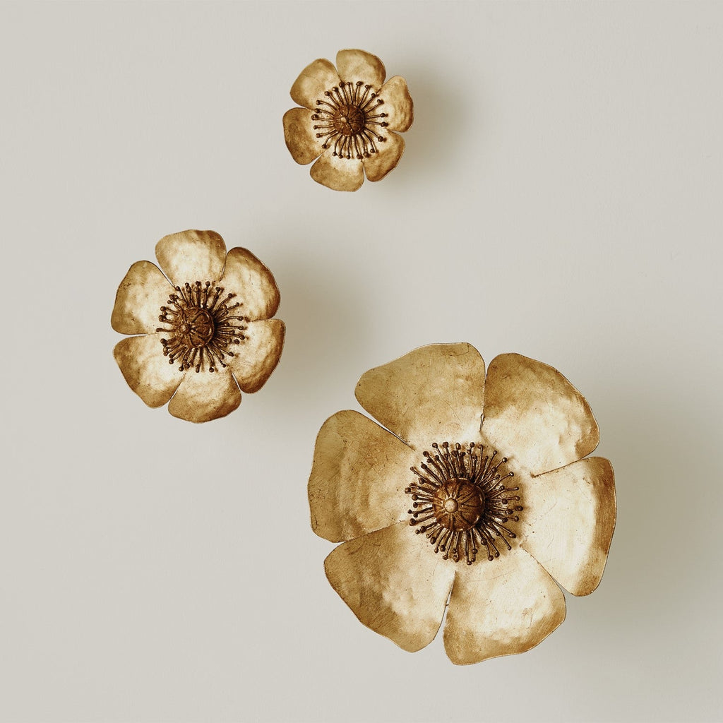 S/3 Golden Poppies-Global Views-GVSA-8.82470-Decorative Objects-1-France and Son
