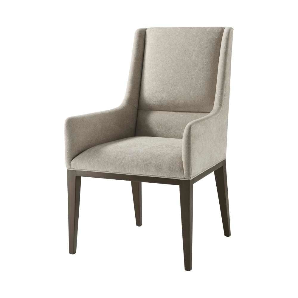 Lido Upholstered Dining Arm Chair-Theodore Alexander-THEO-TAS41006.1CIF-Dining Chairs-1-France and Son