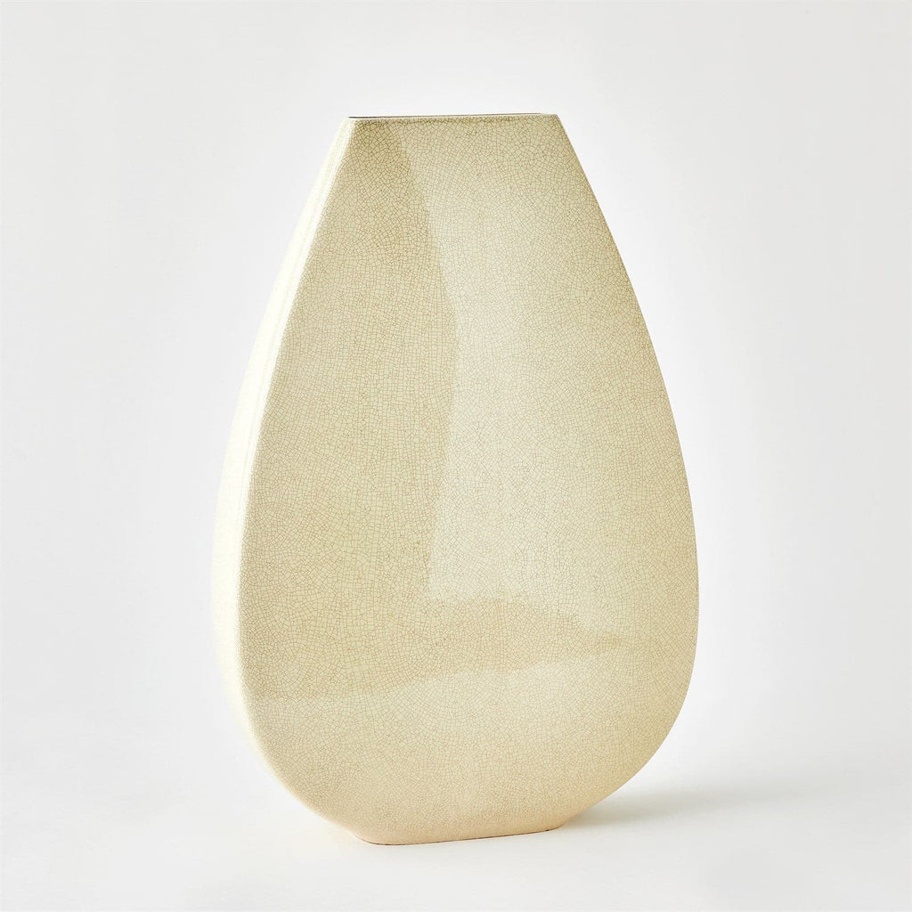 Giant Teardrop Vase - Butter Crackle-Global Views-GVSA-1.10934-VasesLg-1-France and Son
