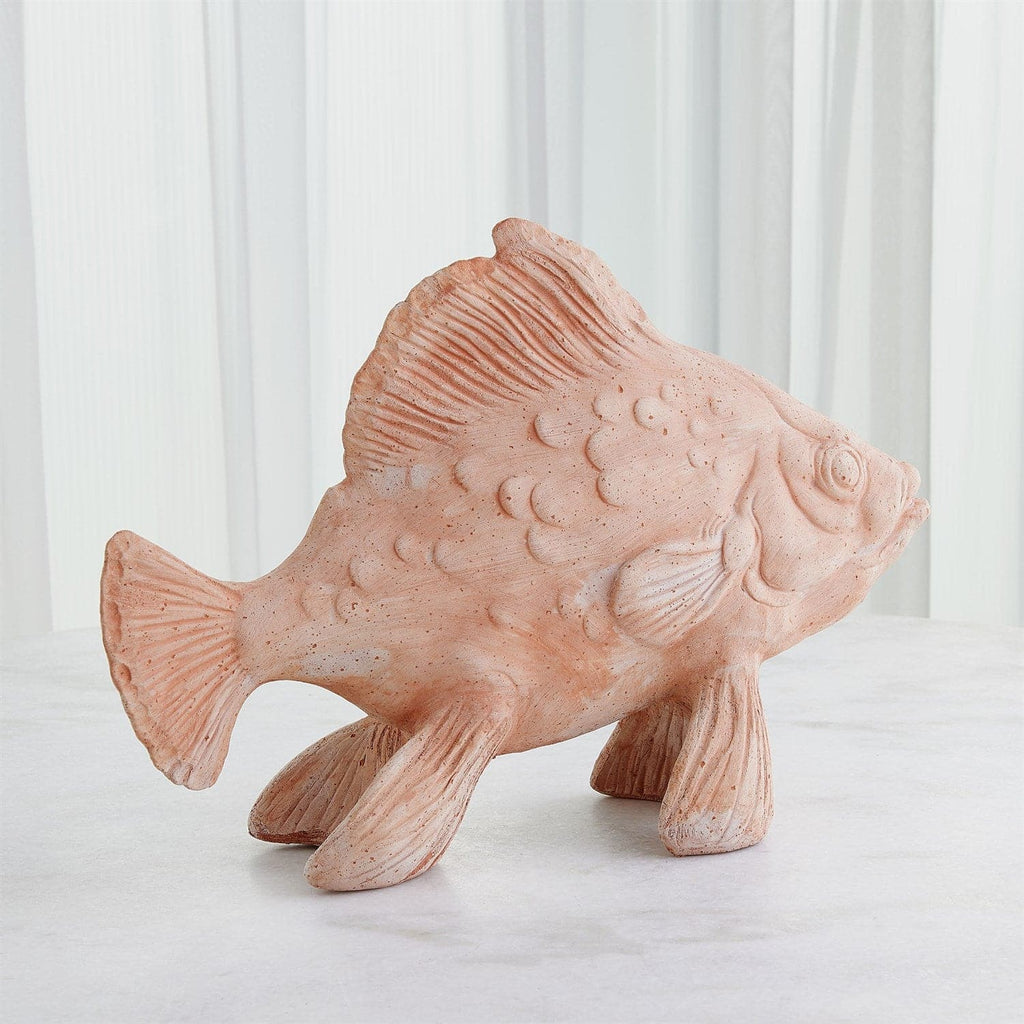 Sunfish Sculpture - Terracotta-Global Views-GVSA-7.30257-Decorative Objects-1-France and Son