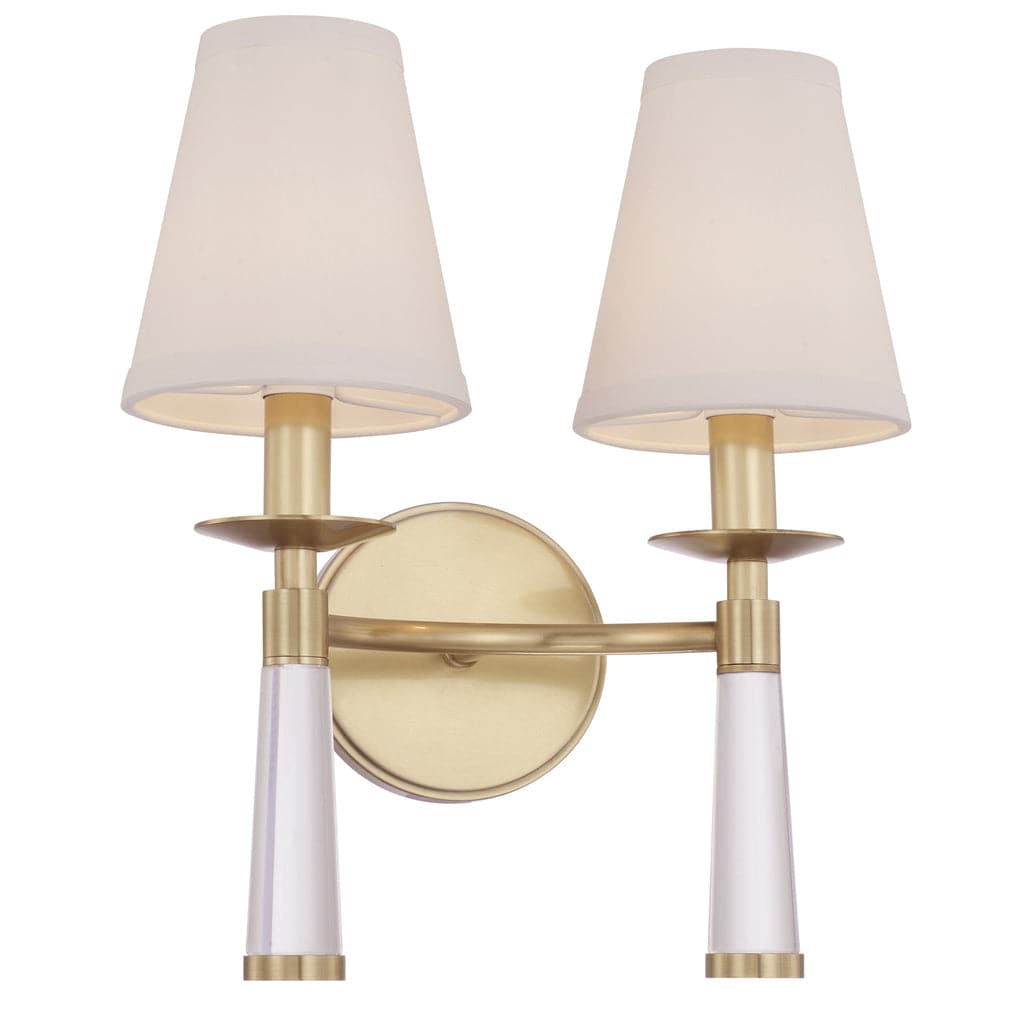 Baxter 2 Light Sconce-Crystorama Lighting Company-CRYSTO-8862-AG-1-France and Son