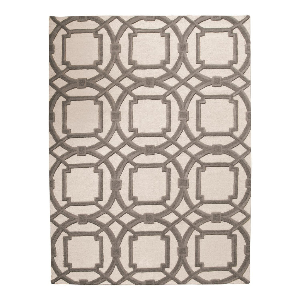 Arabesque Rug-Global Views-GVSA-9.91760-RugsGrey/Ivory-9' x 12'-1-France and Son