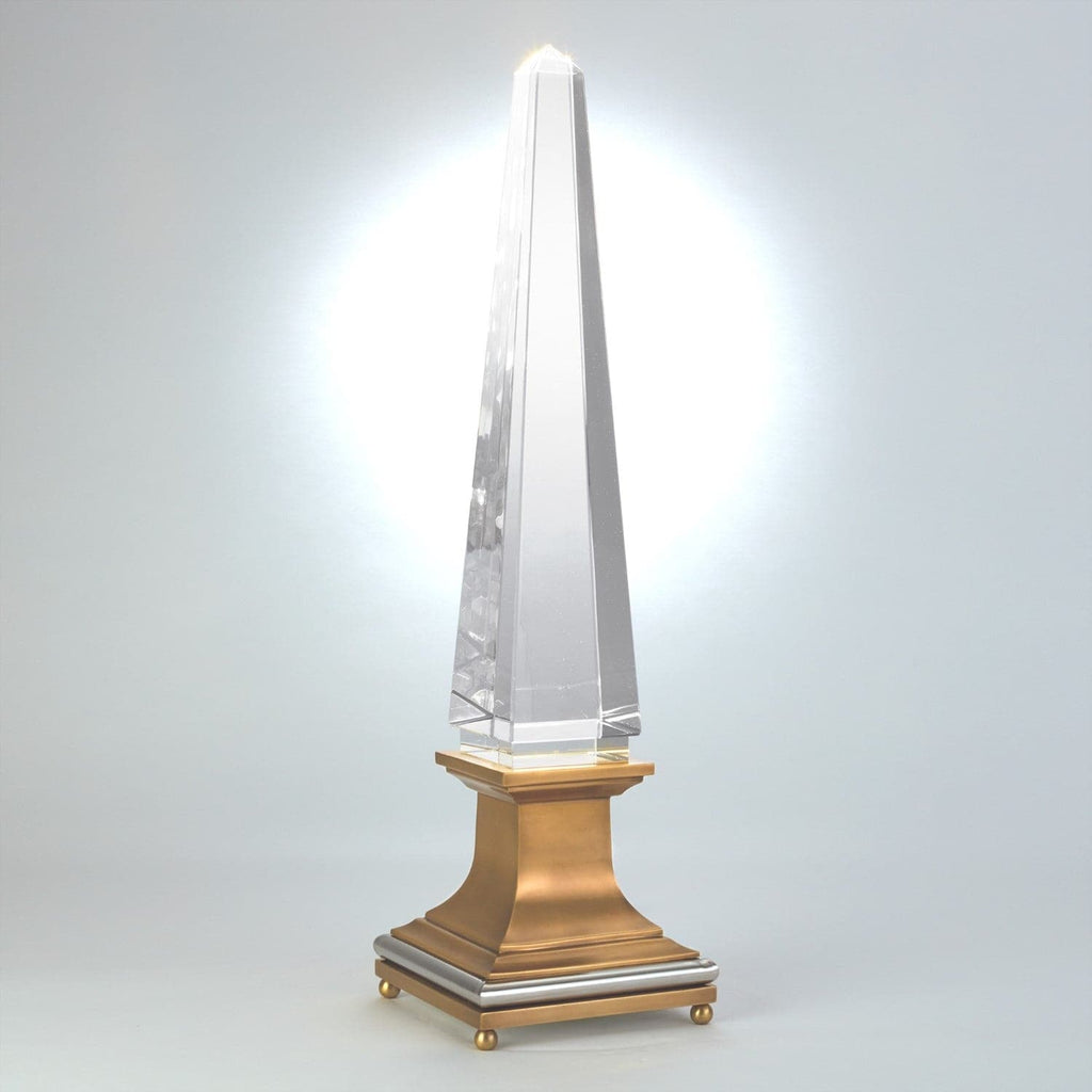 Illuminated Crystal Obelisk-Global Views-GVSA-9.92682-Decorative Objects-1-France and Son