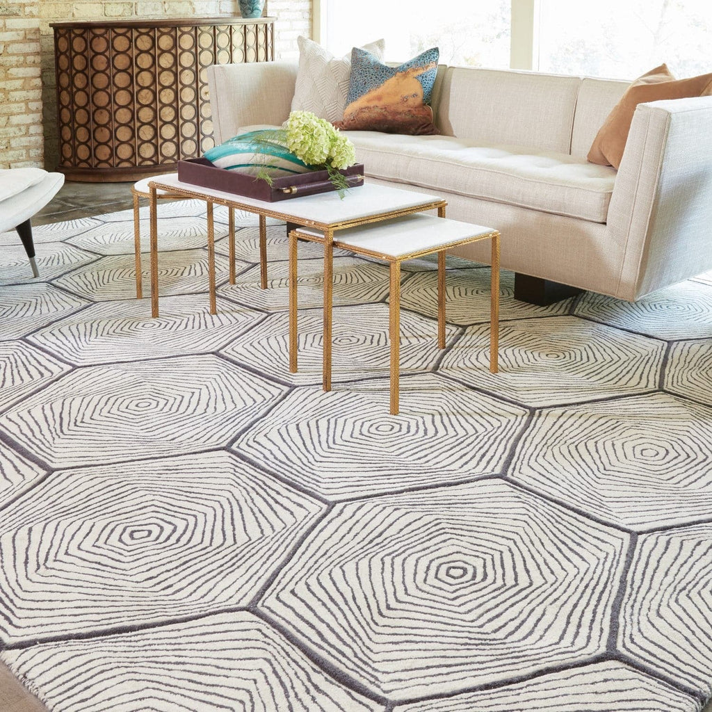 Hex Swirl Rug-Global Views-GVSA-9.92808-Rugs9' x 12'-1-France and Son