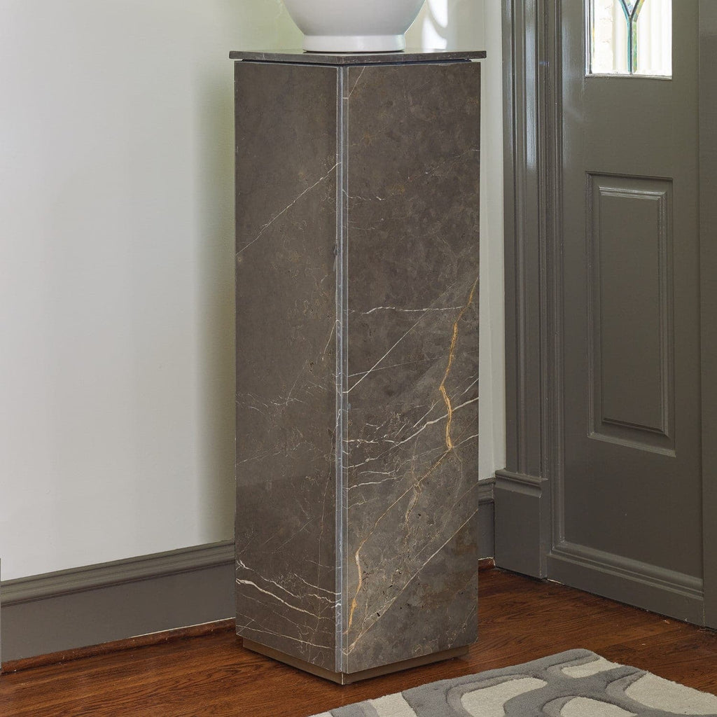 Graffito Marble Pedestal-Global Views-GVSA-9.92865-Decorative Objects-1-France and Son