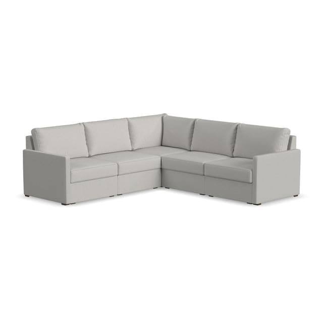 Flex 5-Seat Sectionals-Flexsteel-Flexsteel-9022-5NSEC-31301-Sectionals5-Seat Sectional with Narrow Arm-1-France and Son