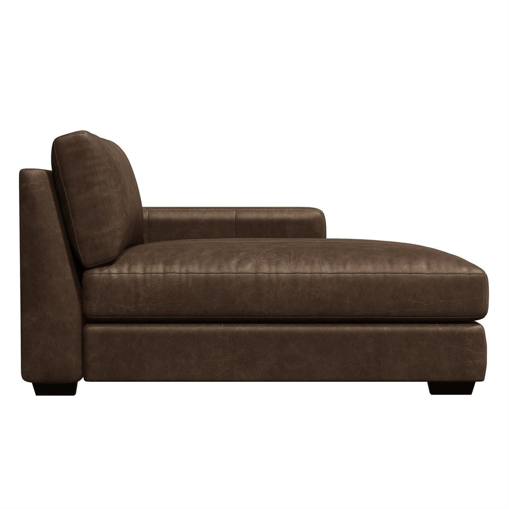 Dawkins Leather Right Arm Chaise-Bernhardt-BHDT-9237LO-Chaise Lounges-1-France and Son