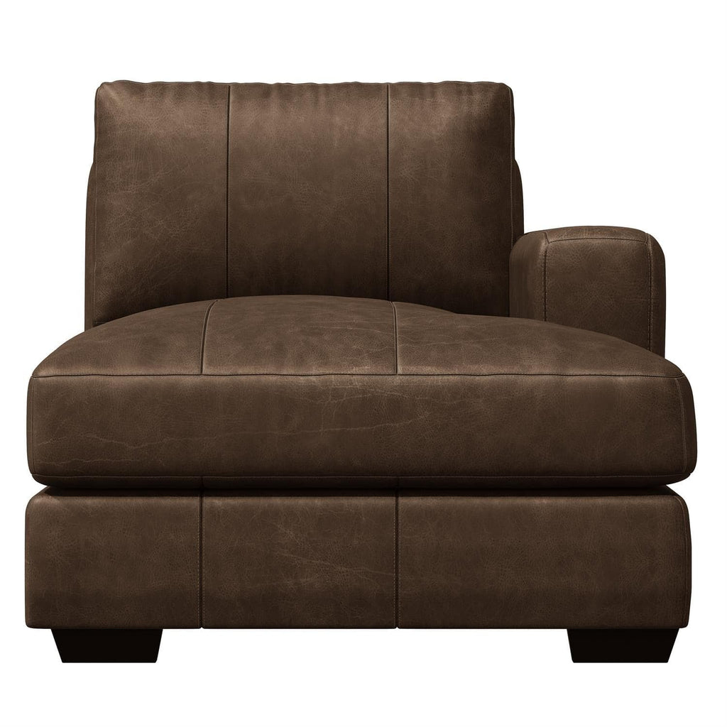 Dawkins Leather Right Arm Chaise-Bernhardt-BHDT-9237LO-Chaise Lounges-1-France and Son