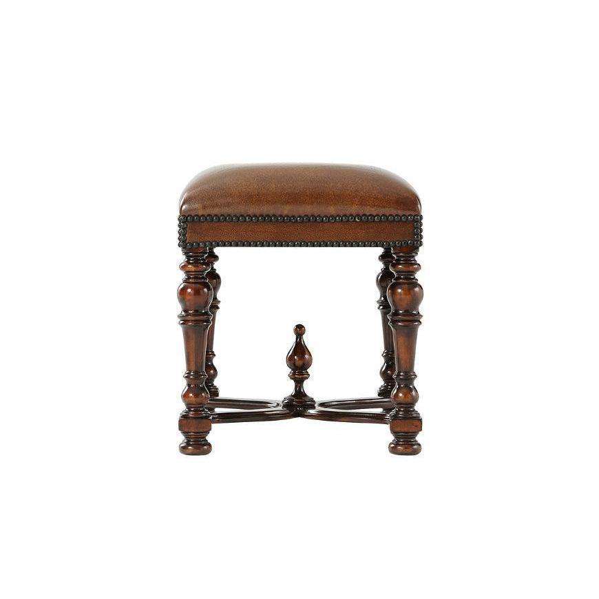 Wavy Stool-Theodore Alexander-THEO-4400-035BB-Stools & Ottomans-1-France and Son