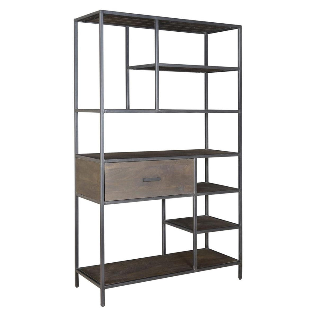One Drawer Bookcase-Coast2Coast Home-C2CA-93407-Bookcases & Cabinets-1-France and Son