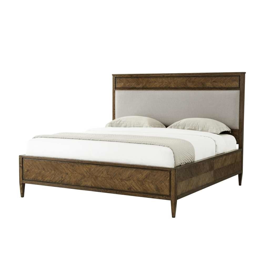 Nova US King Bed II-Theodore Alexander-THEO-TAS83024.1BUS-BedsLight Brown-1-France and Son