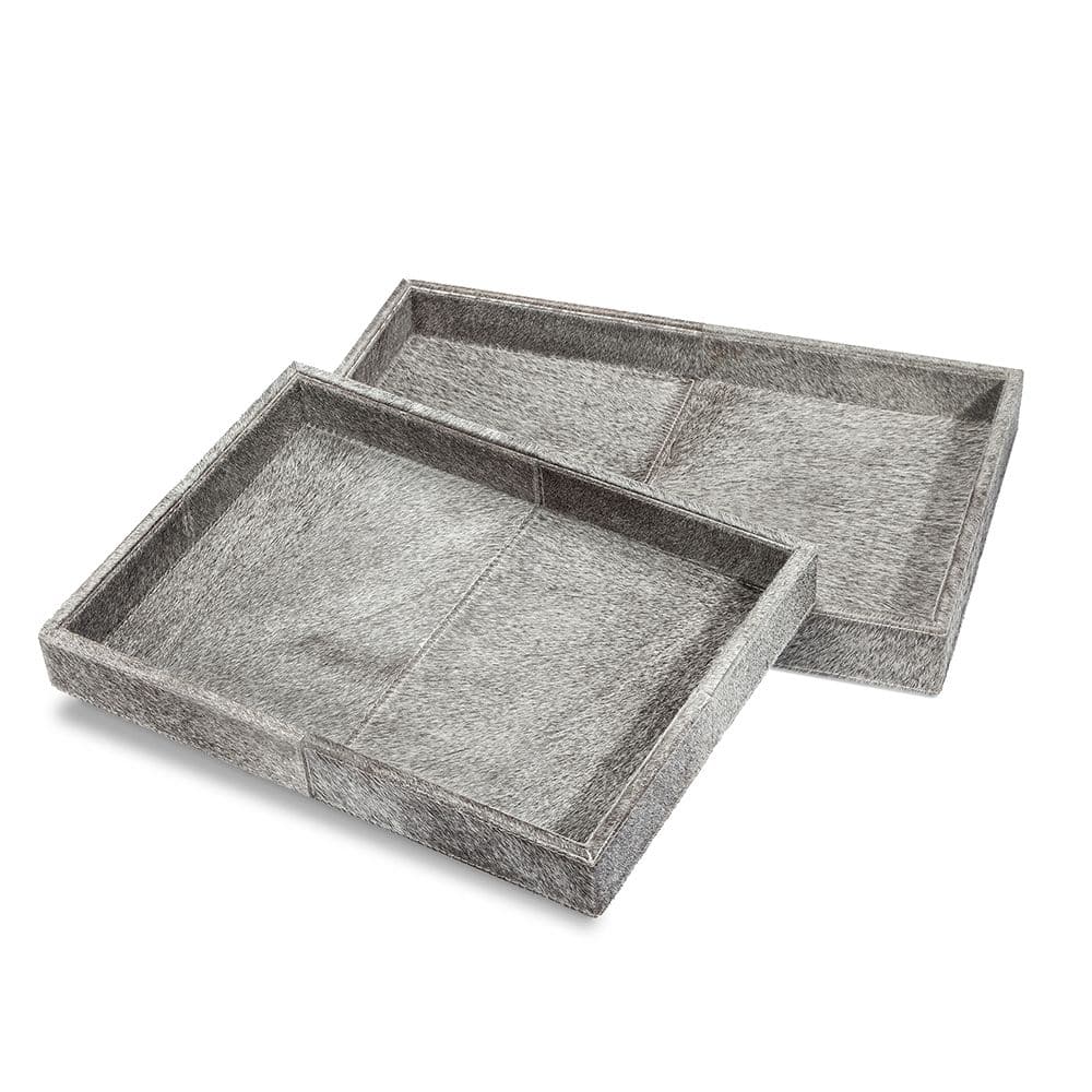 Nadine Rectangular Hide Trays - Set of 2-Interlude-INTER-989099-Decor-1-France and Son