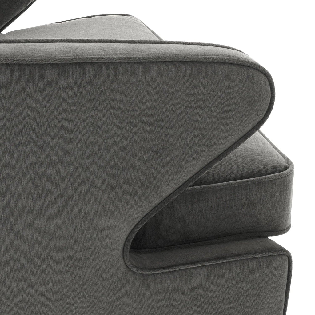 Swivel Chair Dorset Granite Grey-Eichholtz-EICHHOLTZ-A111503-Lounge Chairs-1-France and Son