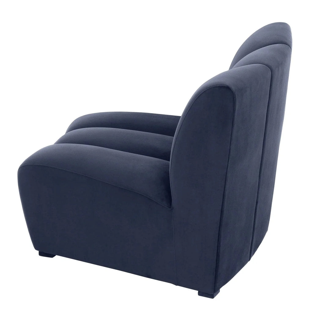 Modular Sofa Lando - Savona midnight blue velvet-Eichholtz-EICHHOLTZ-A112689-Sofas-5-France and Son