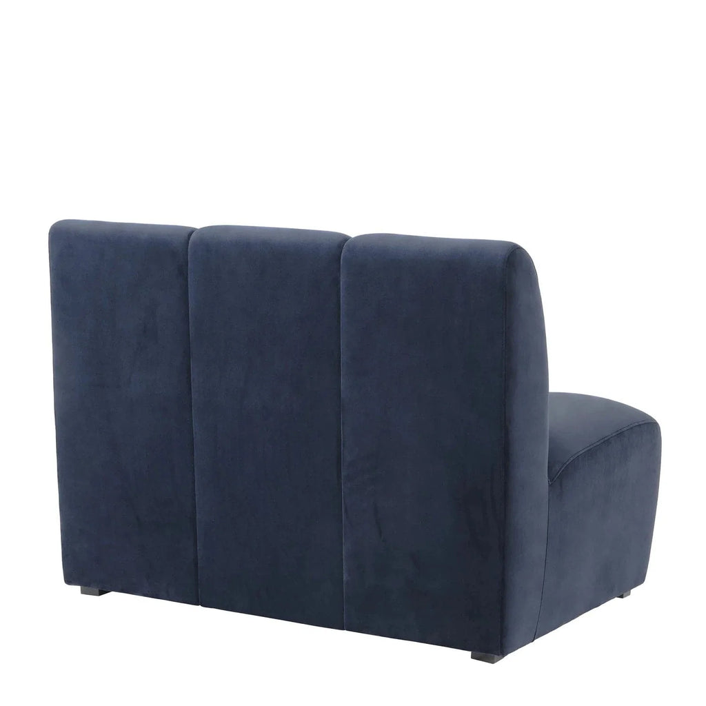 Modular Lando Sectional Straight Part - Midnight Blue-Eichholtz-EICHHOLTZ-A115086-Sectionals-1-France and Son