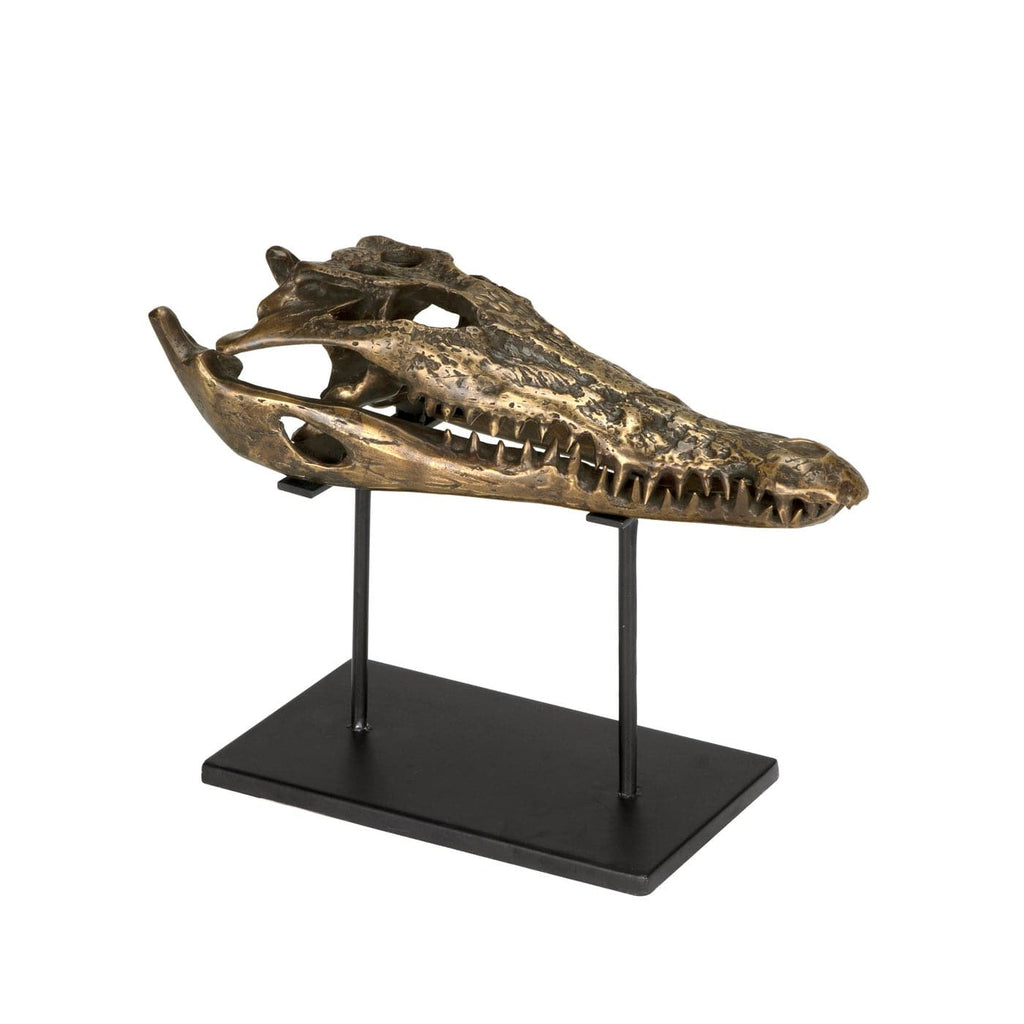 Brass Alligator on Stand-Noir-NOIR-AB-83L-DecorLarge-1-France and Son