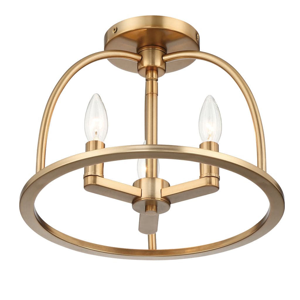 Abbott 3 Light Semi-Flush-Crystorama Lighting Company-CRYSTO-ABB-3003-BK_CEILING-PendantsBlack-1-France and Son