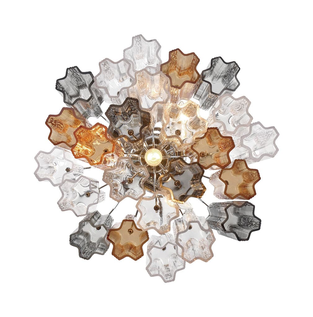 Addis 4 Light Ceiling Mount-Crystorama Lighting Company-CRYSTO-ADD-300-AG-AM_CEILING-Flush MountsAged Brass-Tronchi Glass Amber-1-France and Son