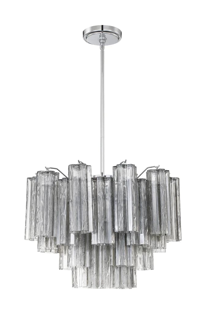 Addis 6 Light Chandelier-Crystorama Lighting Company-CRYSTO-ADD-306-AG-CL-ChandeliersAged Brass metal finish - Tronchi Glass Clear-1-France and Son