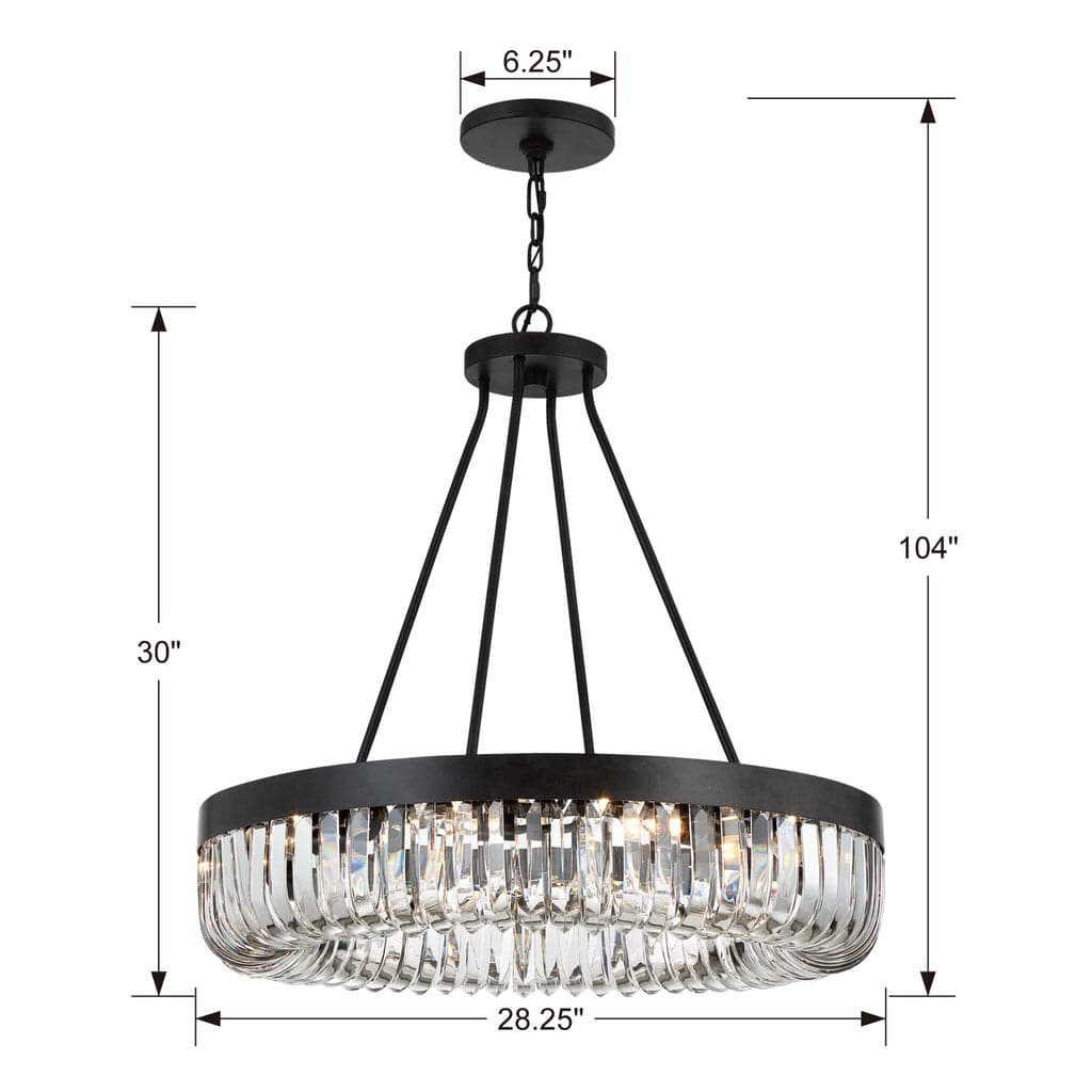Alister 10 Light Chandelier-Crystorama Lighting Company-CRYSTO-ALI-B2010-CZ-Chandeliers-1-France and Son