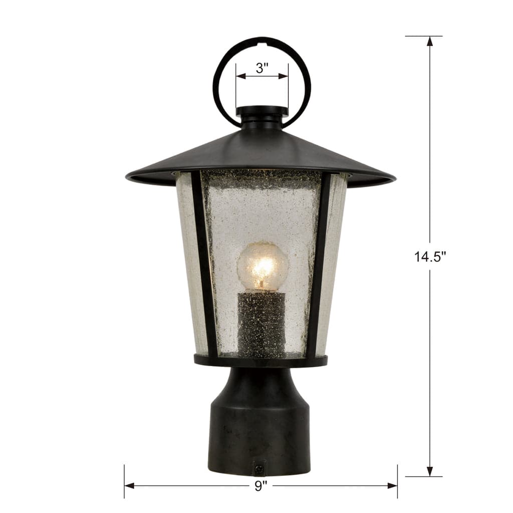 Andover Outdoor 1 Light Post Mount-Crystorama Lighting Company-CRYSTO-AND-9207-SD-MK-Pendants-1-France and Son