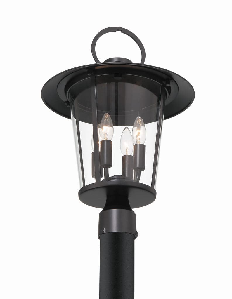Andover 4 Light Outdoor Lantern Post-Crystorama Lighting Company-CRYSTO-AND-9209-CL-MK-Outdoor Post Lanterns-1-France and Son