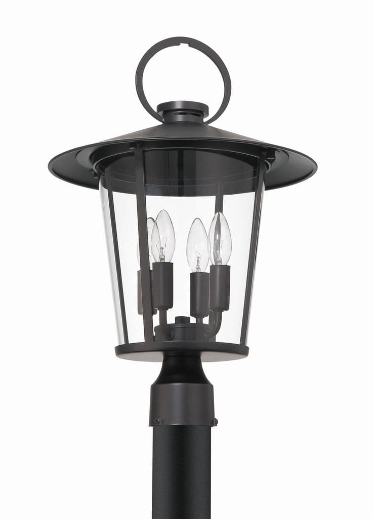 Andover 4 Light Outdoor Lantern Post-Crystorama Lighting Company-CRYSTO-AND-9209-CL-MK-Outdoor Post Lanterns-1-France and Son
