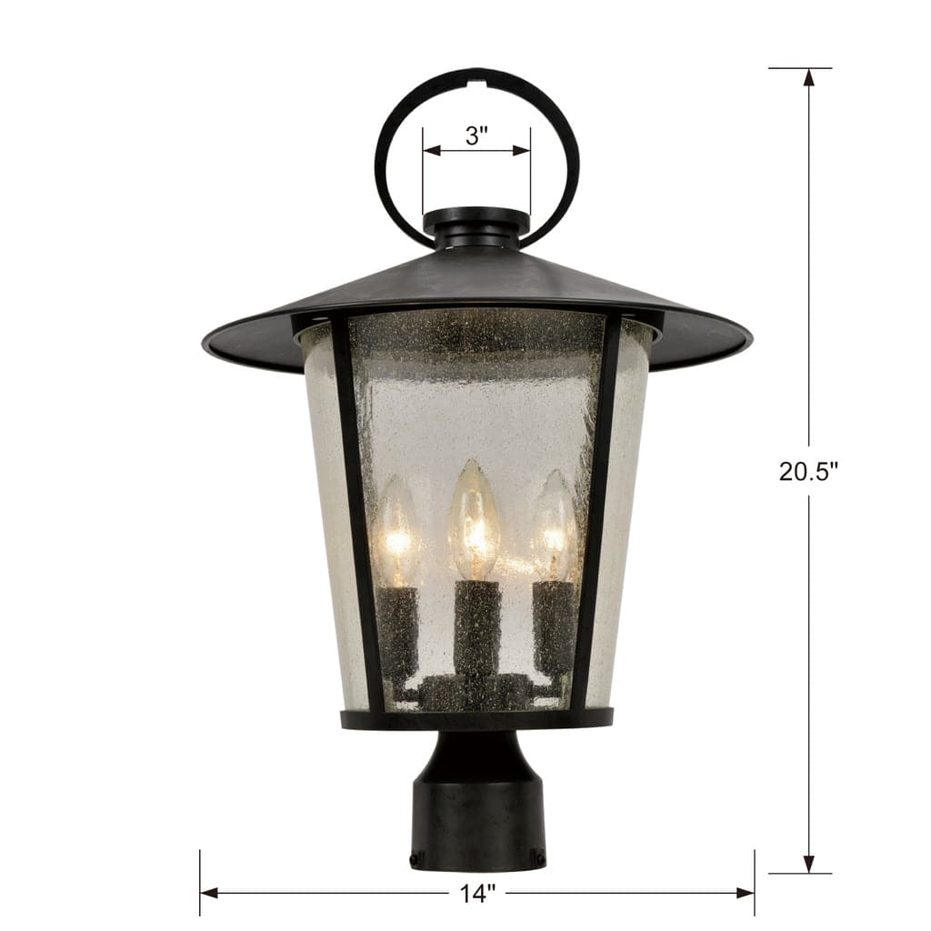 Andover Outdoor 4 Light Post Mount-Crystorama Lighting Company-CRYSTO-AND-9209-SD-MK-Pendants-1-France and Son