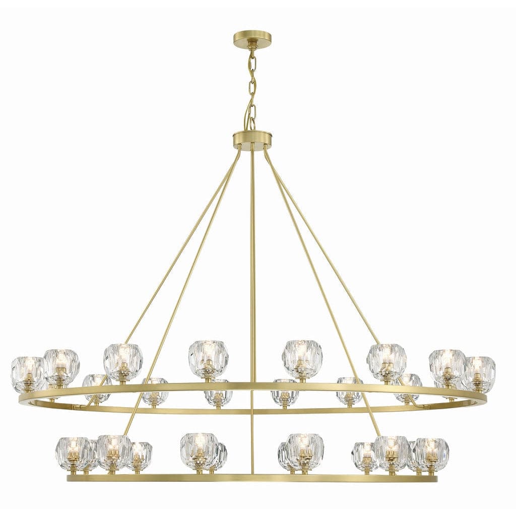 Aragon 30 Light Chandelier-Crystorama Lighting Company-CRYSTO-ARA-10269-SB-Chandeliers-1-France and Son