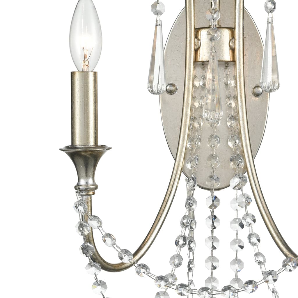 Arcadia 2 Light Wall Mount-Crystorama Lighting Company-CRYSTO-ARC-1902-GA-CL-MWP-Outdoor Wall SconcesAntique Gold-1-France and Son