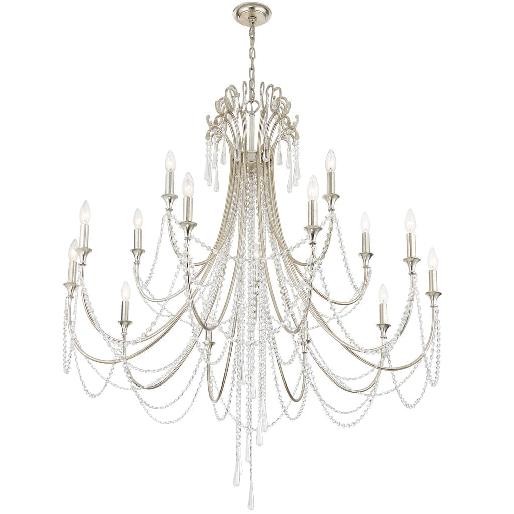 Arcadia 15 Light Chandelier-Crystorama Lighting Company-CRYSTO-ARC-1919-GA-CL-MWP-ChandeliersAntique Gold-1-France and Son